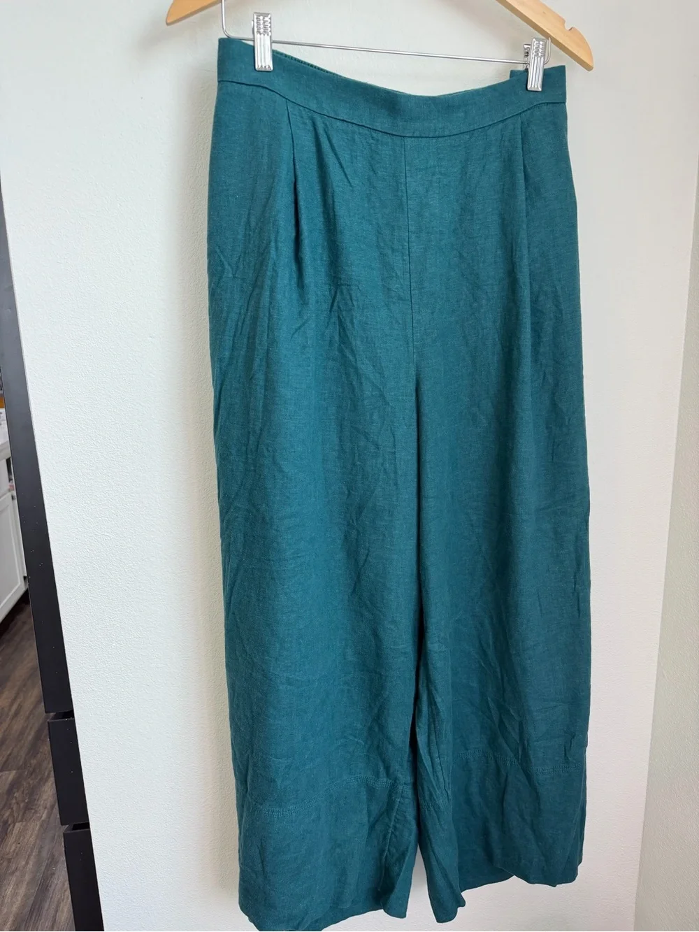 Banana Republic Deep Free Wide-Leg Linen Blend Pants Oversized